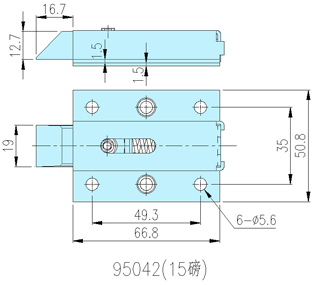 Dead Bolt latch_95003 drawing